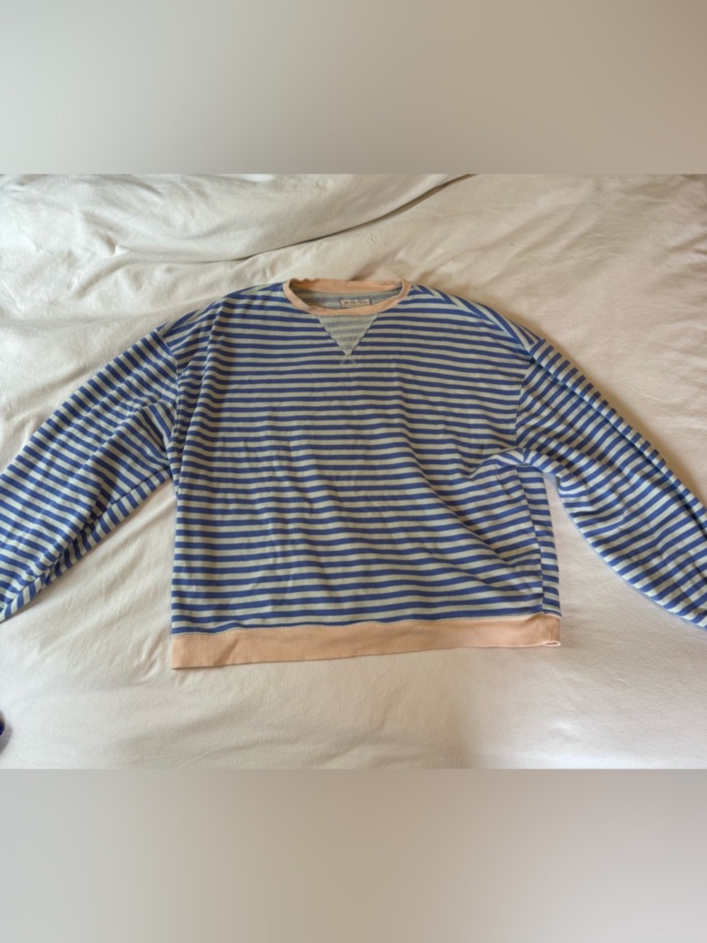 We the free Classic Striped Oversized Crewneck